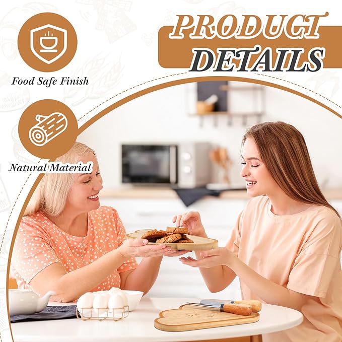 Ziliny 12 Set Baby Shower Party Favors Mini Cheese Cutting Board Cloud Shaped Small Charcuterie Board with Knives Forks Thank Tags with Gifts Box Ropes for Gifts Birthday Wedding Party Baby Shower