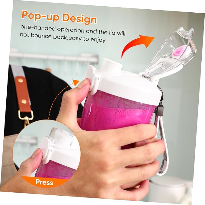 Portable 600ml Fruit Juicer Cup Rechargeable Battery Mini Blender for Kitchen Fresh Juice Smoothies Easy Operation Travel-friendly