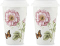 Lenox 896463 Butterfly Meadow Thermal Travel Mugs, Set Of 2