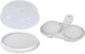 Nordic Ware Microwave 2-Sided Round Bacon and Meat Grill, 10-Inch Spatter Cover and 2-Cavity Egg Poacher