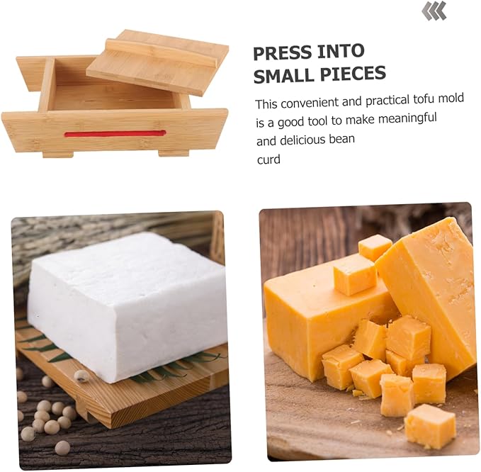 Healifty Tofu Press Mould with Lid Practical Tofu Maker Tool for Homemade Silken and Firm Tofu Smooth Interior Design for Easy Cleaning and Convenient Use Kitchen