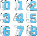 Number Cookie Cutter Set 3 Inch - 9 Piece Large Numbers #0#1#2#3#4#5#6 (#9) #7#8 Shapes Biscuit Fondant Baking Mold - Stainless Steel