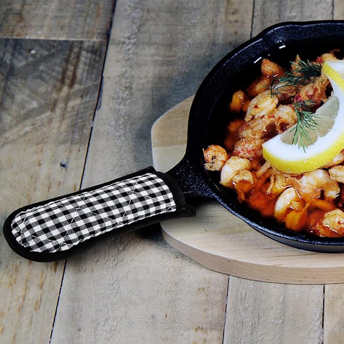 Patelai 24 Pcs Cast Iron Skillet Handle Covers, Pot Handle Covers Heat Resistant, Hot Pan Sleeve Skillet Mitt Holder Non Slip for Kitchen Cooking BBQ and Baking Cookware Tools