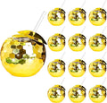 Disco Ball Cups, 20OZ Disco Party Cups with Lid and Reusable Straw Flash Ball Cocktail Cup for Party Nightclub Bar Supplies Wine Drinking Syrup Tea Bottle (12, Golden)