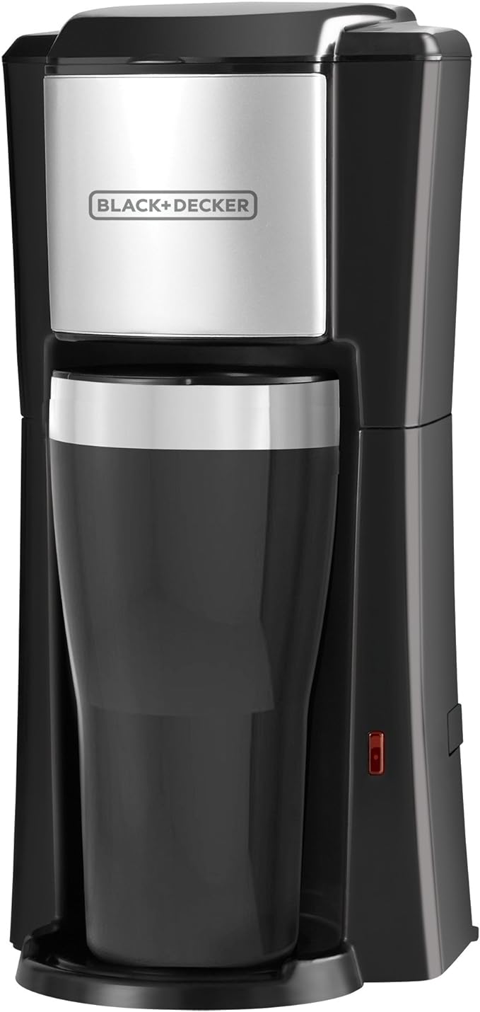 Silonn Ice Maker Countertop & Black+Decker CM618 Single Serve Coffee Maker, Black