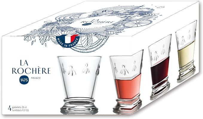 La Rochere Bee Tumbler Set/6 - La Rochere Bee Glassware Sets