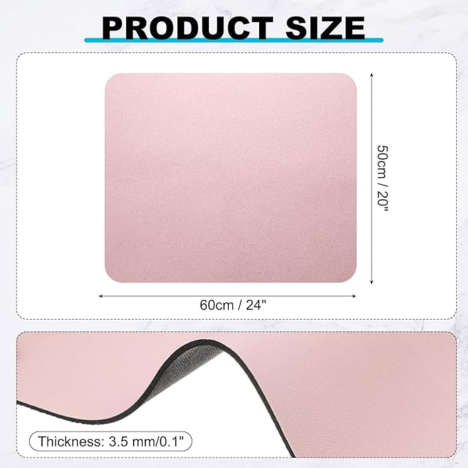 uxcell Dish Drying Mat for Kitchen Counter, 24" x 20" Absorbent Coffee Mat Rubber Backed Hide Dirt for Kitchen Countertop Coffee Mat Heat Resistant Non-Slip, Pink