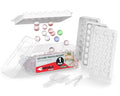 Emporio Kitchen Round Ice Cube Tray Set Pack of 1, BPA-Free Stackable Trays with Lid & Tongs, 33 Ice Balls Per Tray for Whiskey, Drinks, and Cocktails, Quick Release Round Ice Cube Mold, White