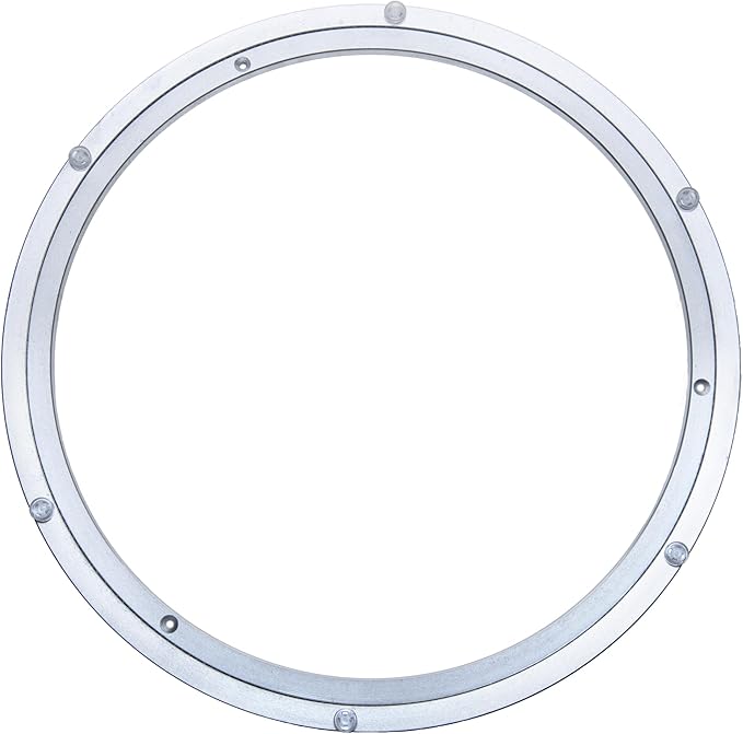 Aluminum Heavy Duty Lazy Susan Rotating Turntable Bearing Swivel Plate Hardware for Dining-Table (18 inch (12mm))