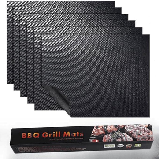 Large Teflon Mats, Reusable Non-Stick Oven Liners For Toaster Ovens, Dishwasher Safe, Oven Mat For Bottom Of Oven (13" x 16" / 2pcs) (13" x 16" 6pcs Black)