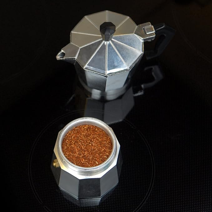Red Espresso Rooibos Tea – Ground South African Red Tea for Espresso Machines – Caffeine-Free Herbal Brew, Coffee Alternative, Brews Like Coffee – 8.8 oz (250 g)