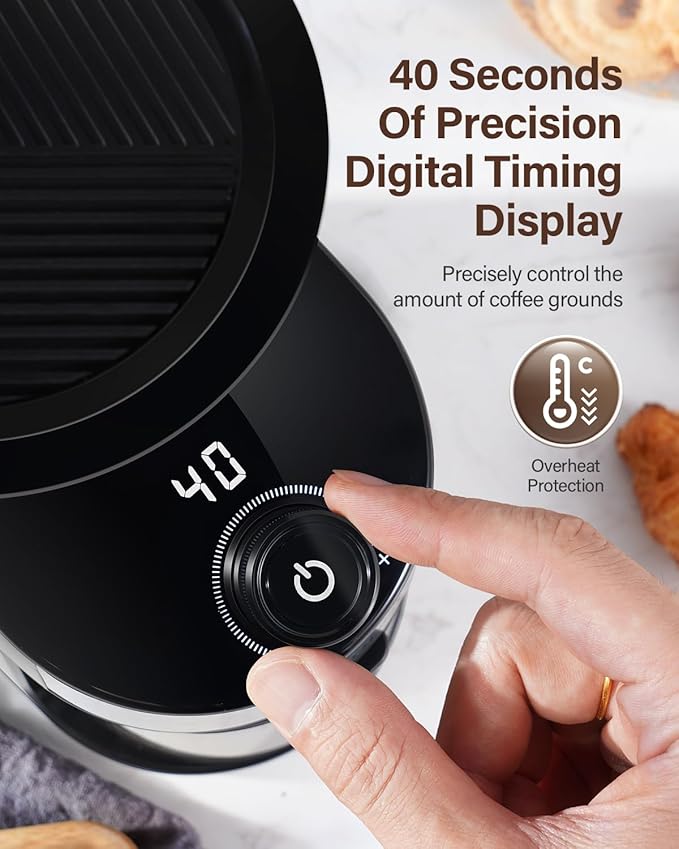 SHARDOR Burr Coffee Grinder Electric with 32 Grinding Sizes Bundled with SHARDOR 10-Cup Coffee Maker, Programmable Drip Coffee Machine with 2–10 Cup Setting