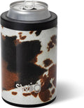 Swig Life Standard Can Cooler, 12oz Insulated Bottle & Can Holder, Stainless Steel Cooler, Covers for Standard 12 oz Beer Bottles, Beach Accessories for Women (Hayride)
