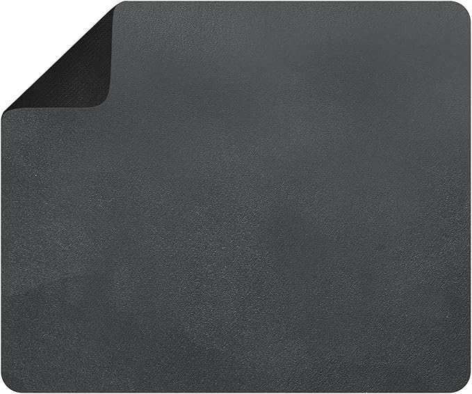 uxcell Dish Drying Mat for Kitchen Counter, 24" x 20" Absorbent Coffee Mat Rubber Backed Hide Dirt for Kitchen Countertop Coffee Mat Heat Resistant Non-Slip, Dark Gray