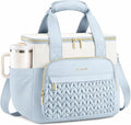 LOVEVOOK Lunch Bag Women, Insulated Wide Opening Adult Lunch Box for Women Work with Cup Holder, Large Lunch Cooler Tote Bag with Utensils Pocket for Office Campus Picnic Beach Mom Nurse Family
