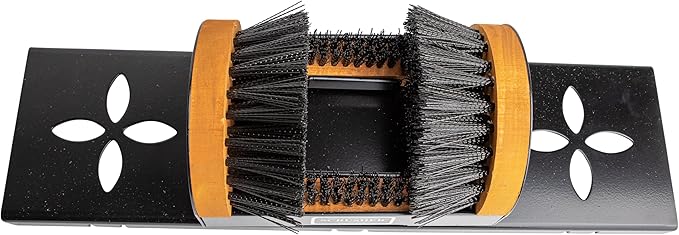 Shoe Scraper with Portable Base - Boot Scrubber with Cleaning Brushes for All Shoe Sizes