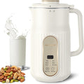 Nut Milk Maker, AlfaBot N2 Automatic Almond Milk Machine for Homemade Plant-Based Milk, Oat, Soy, Yogurt, 5 Modes/35OZ Big Capacity Soy Milk Maker with Delay Setting and Self Cleaning (White) | 5 Preset Modes, 12-Hour Delay Timer, for Almond, Soy, Oat,...