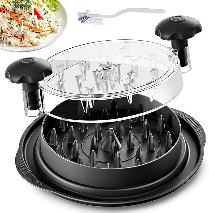 Anti-Slip Base Large Chicken Shredder: Deep Design & Heavy Duty for Chicken/Pork/Beef, Dishwasher Safe & BPA Free, Essential for Cooking Enthusiasts