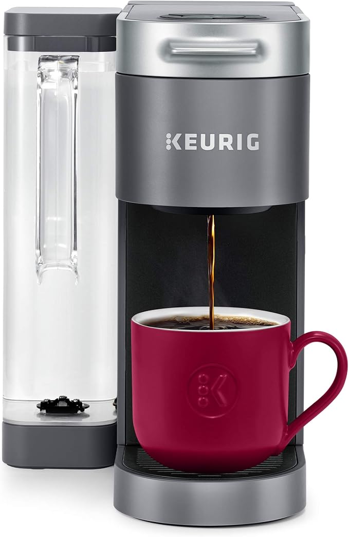 Igloo Automatic Self-Cleaning Portable Electric Countertop Ice Maker Machine with Handle & Keurig® K-Supreme Single Serve K-Cup Pod Coffee Maker, MultiStream Technology, Gray