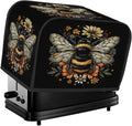 Animals Flowers Bee Toaster Cover 2 Slice Dust and Fingerprint Protection Toaster Bread Maker Covers Washable Kitchen Small Appliance Covers for Kitchen Accessories Decor Bakeware Women Gift