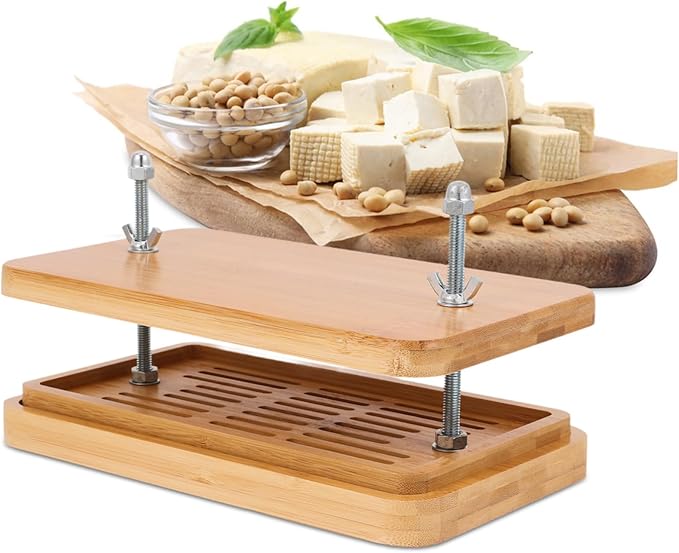 Homemade Tofu Making Presser Bamboo Tofu Presser for Soybean Curd Mold