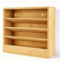 Bamboo Tiered Spice Rack Organizer for Cabinet,Wooden Seasoning Rack for Countertop, Cupboard, Pantry, Kitchen (Spice Jars Not Included)