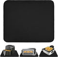 Heat Resistant Mat for Air Fryer, Deep Fryer, Oven, 12x14in Black Hot Pads for Kitchen Counter Heat Protector, Under Coffee Maker Mats for Quartz Countertop Protector