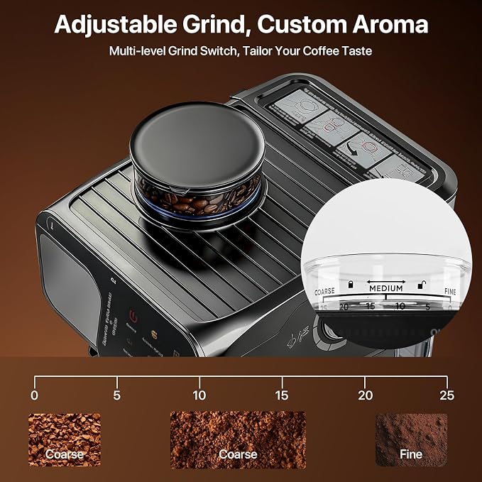 Espresso Machine Professional Home Espresso Maker Espresso Coffee Fast Heating for Cappuccino/Latte Coffee Machine for Home, Office for Latte Cappuccino-Black