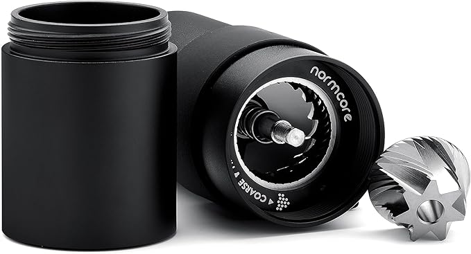 Normcore Manual Coffee Grinder V3 - Hand Coffee Grinder with Stainless Steel 38mm Contemporary Conical Burr - Adjustable Settings - For Aeropress, Espresso, Pour over, French Press