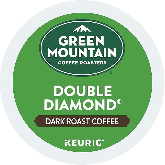 Green Mountain Coffee Roasters Double Diamond, Single-Serve Keurig K-Cup Pods, Dark Roast Coffee Pods, 72 Count