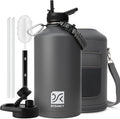 DYSANKY Gallon Insulated Water Bottle with Portable Carrier Bag for Outdoor