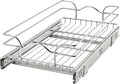 Rev-A-Shelf Pullout Kitchen Cabinet Drawer and Rolling Organizer Cabinet Pantry Storage Basket in Multiple Sizes, 12 x 22 in, 5WB1-1222CR-1