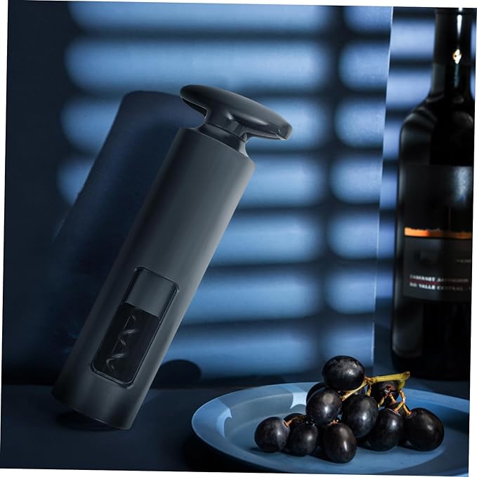 Zerodeko 6pcs Rotary Bottle Opener Set Corkscrew Wine Aerator Decanter Aluminum Alloy Abs Material Black Wine Accessories Kit