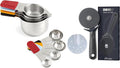 Deiss LUX Stainless Steel Measuring Cups and Spoons Set and Deiss Lux Heavy Duty Pizza Cutter