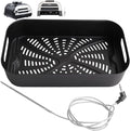 Foodi XL Grill Combo Crisper Basket & Meat Probe Kit for Ninja FG551/FG550 Foodi XL Grill, Non-Stick Air Fryer Basket for Ninja Foodi Smart XL DG551/DG651 Accessories, with Smart Thermometer Probe