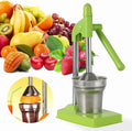 Cast Iron Juicer Hand Press, Manual Juicer Stainless Steel Lemon Squeezer Home Decor, Heavy Duty Countertop Lime Citrus Crush Machine for Fresh Lemonade Orange Juice, Easy to Clean