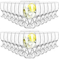 Patelai Set of 30 Water Goblet, 13.5 oz Clear Drinking Glasses Bulk Dishwasher Safe, Stemmed Water Glass for Juice Wine Beer Tea Sangria Cold Beverages, Reusable Glassware for Home Party Restaurant