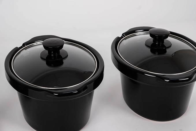 CULINARY CHEF, Triple Slow Cooker, Buffet Server 2.5qt x 3 Pot, Food Warmer – Stainless