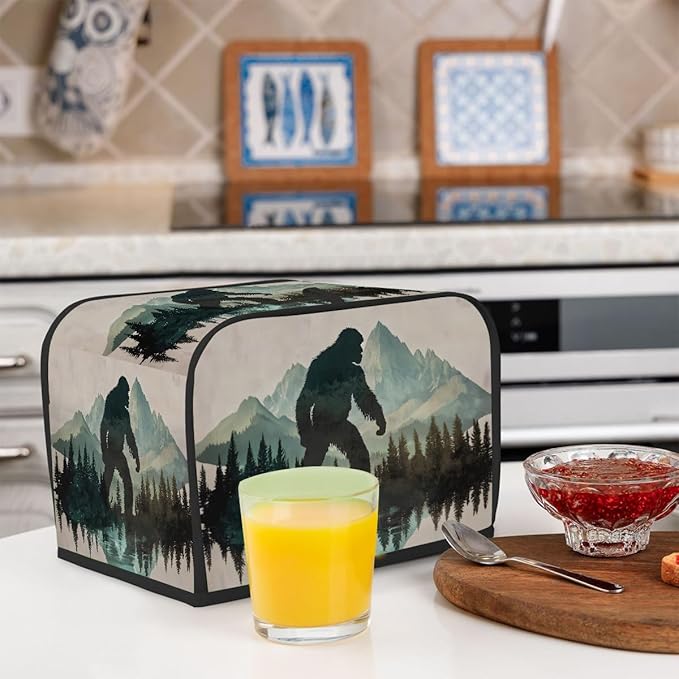 View Bigfoot Green 4 Slice Toaster Cover Dust And Fingerprint Bread Maker Cover Bakeware Protector Washable Appliance Covers Kitchen Accessories For Home Kitchen Women Gift