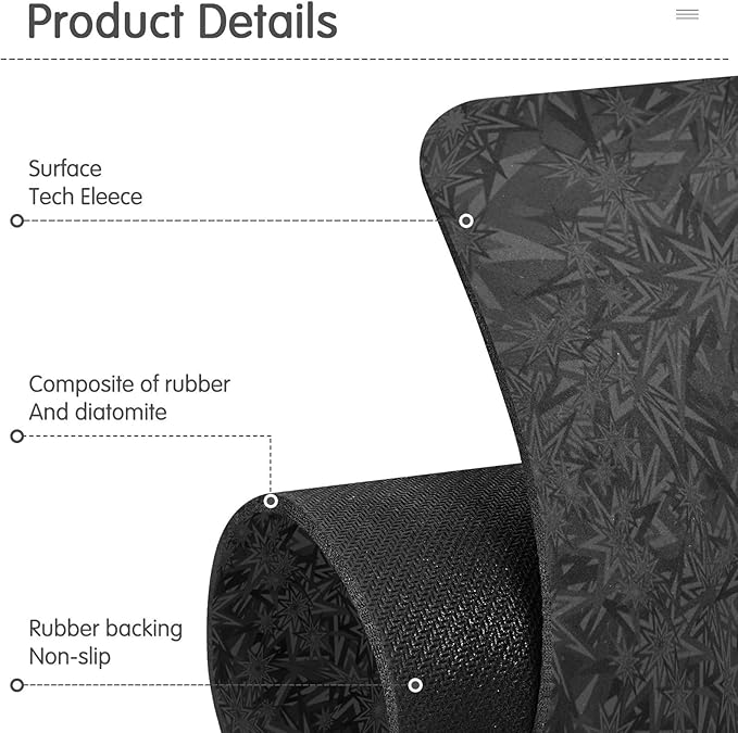 Kitchen Sink Splash Guard 1 PC 30 Inch Sink Faucet Mat Splash Guard for Bathroom Countertop Water Absorbent Foldable Cuttable Soft Washable Black
