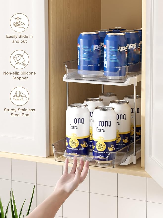 Delamu 2-Tier Multi-Purpose Bathroom Under Sink Organizers and Storage