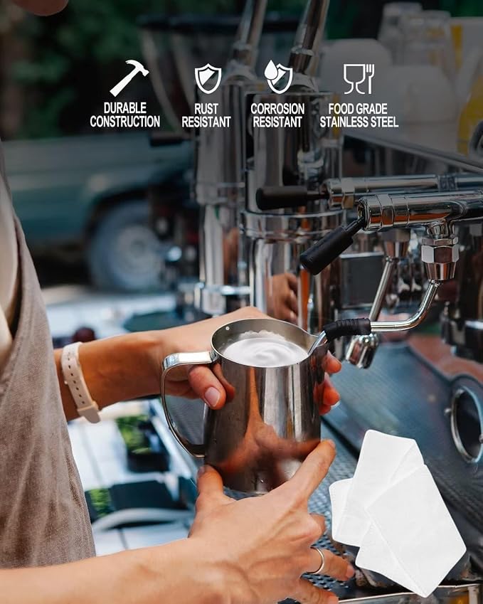 53.3mm Espresso Accessories Kit, 24PCS Coffee Tamper Set， WDT Tool,stainlesss Frothing Pitcher, Stirrer, Tamper Mat, Latte Art Pen Coffee puck screen
