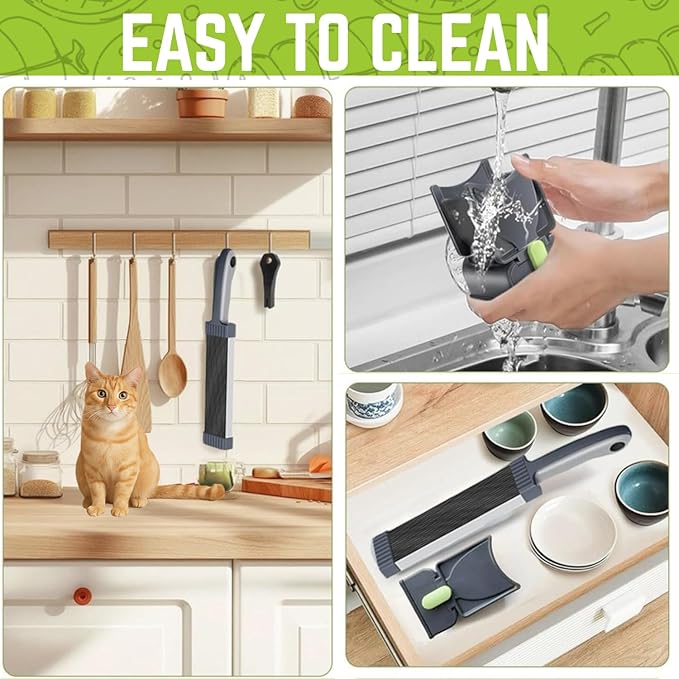 Fresh Meat Slicer & Cleaver Set – Adjustable 2mm/4mm Thickness –17 Blade Manual Meat Slicer for Beef, Pork, Chicken – Slice, Shred, Dice – Home Cooking, BBQ, Jerky, Hot Pot