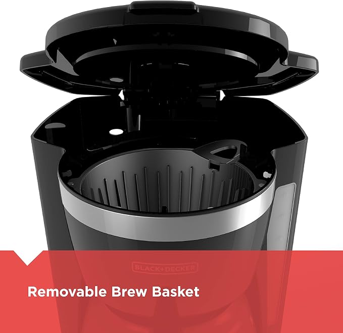 Igloo Automatic Self-Cleaning Portable Electric Countertop Ice Maker Machine with Handle & Black+Decker 12-Cup Digital Coffee Maker, CM1160B, Programmable, Washable Basket Filter