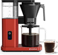 Kismile 8-Cup Coffee Maker, SCA Certified Hot & Cold Brew Coffee Machine, 6-Min Quick Brew, Magnetic Anti-Drip, Keep Warm/Auto-off, Dishwasher Safe, DIY Manual Mode, 44oz Removable Reservoir, Red