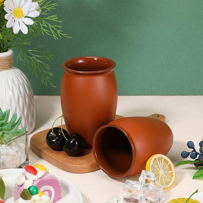Gejoy 18 Set 20 oz Cantaritos De Barro Mexicanos Cantaritos Shooters Pottery Taco Tuesday Mexican Clay Cup Fiesta De Barro Mexicanos Cocktail Cups Cocktail Glasses for Tequila Margaritas Mojitos