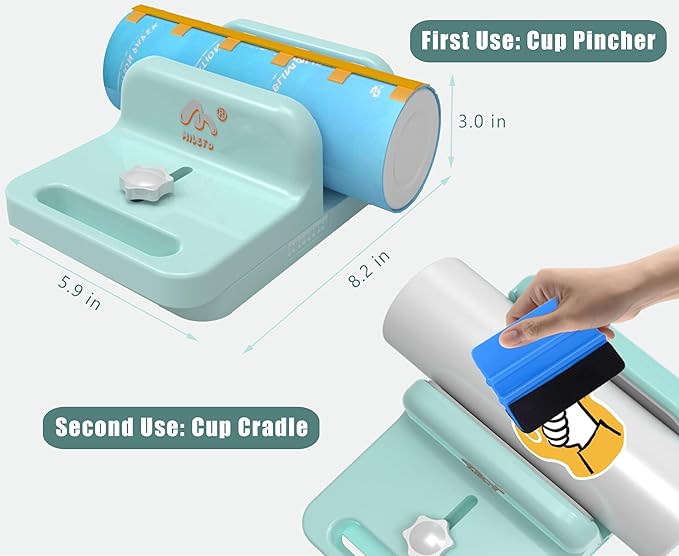MiLefo Adjustable Tumbler Cradle, Cup Holder for 20oz & 30oz Sublimation Clamp Tools, Stanley Tumbler Wrap Clamp