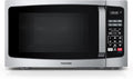 TOSHIBA ML-EM09PA(SS) Small Microwave Oven with 6 Auto Menus, Mute Function, LED Lighting, Countertop Microwave Perfect for Apartments, 0.9 Cu Ft, 10.6 Inch Removable Turntable, 900W, Stainless Steel