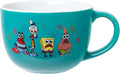 Silver Buffalo SpongeBob SquarePants Patrick Ceramic Soup Mug, 24oz | Squidward and Mr. Krabs artwork, Shocked meme group design, Large capacity ceramic mug, Ideal for soups & noodles