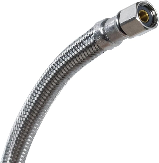 Certified Appliance Accessories Ice Maker Water Line, 25 Feet, PVC Core with Premium Braided Stainless Steel & Ice Maker Water Line, 10 Feet, PVC Core with Premium Braided Stainless Steel